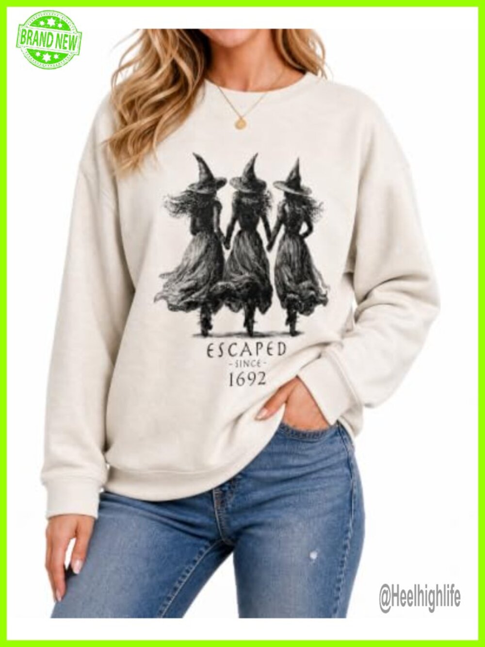 Cotton Blend Relaxed Fit Crew Neck Graphic Sweatshirt